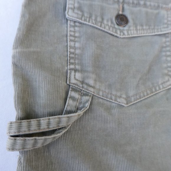 Old Navy 90s Y2K Mini Skirt Carpenter Loop Cargo Flapped Pockets Corduroy 14 - Picture 3 of 5